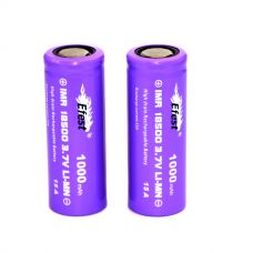 Аккумулятор Efest IMR 18500 F 1000 мАч 15A Li-Mn высокотоковый ORIGINAL